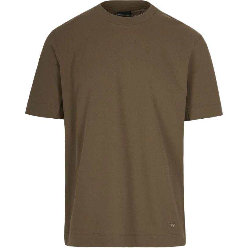 Emporio Armani embroidered-plaque T-shirt