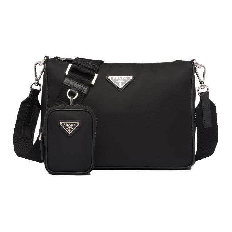 PRADA Saffiano Nylon Messenger Bag Briefcase Crossbody Bag Shoulder Bag Regular Men's Black