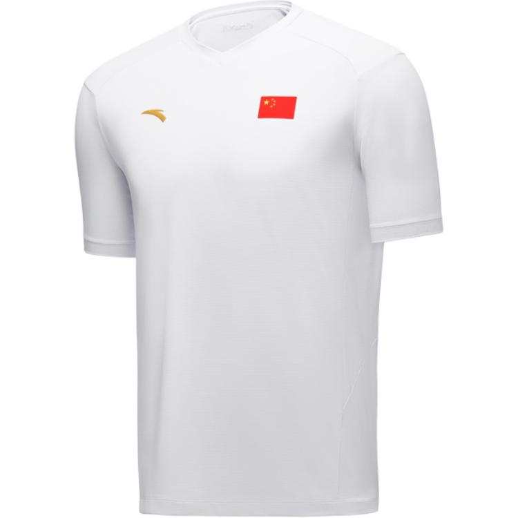 ANTA T Shirts Unisex Snowflake White V Neck Moderate