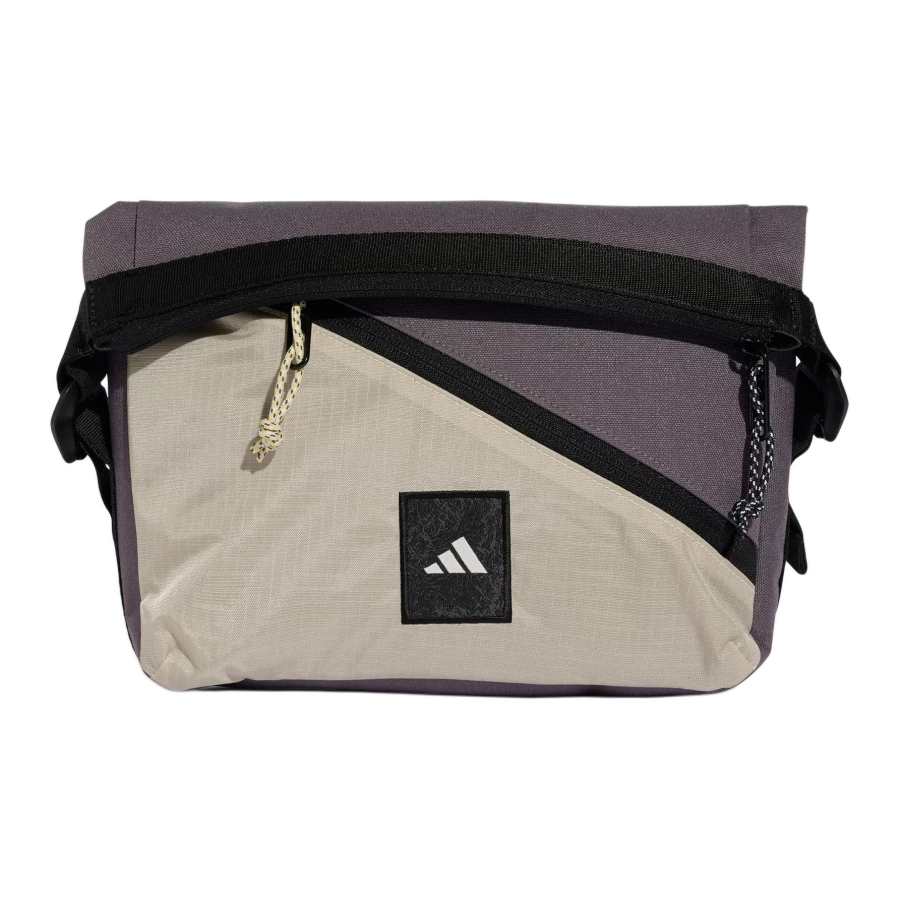 Adidas Adidas Fabric Crossbody Bags Unisex Stratum Gray & Miracle Bauxite Brown