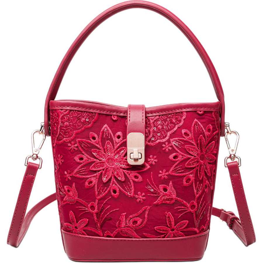 PAYOT Synthetic Leather Shoulder Bag, Crossbody Bag, Handbag Regular Women's Carmine