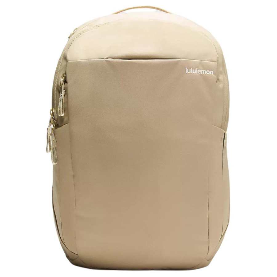 Lululemon Lululemon Triple Zip Polyester Backpack Regular Unisex Oak Brown