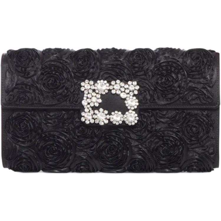 Roger Vivier Rose pattern Clutch Bag