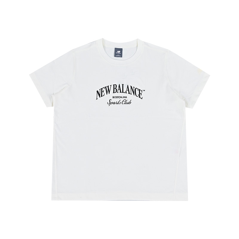 New Balance New Balance T Shirts Women's Ivory White Crew Neck Moderate Other