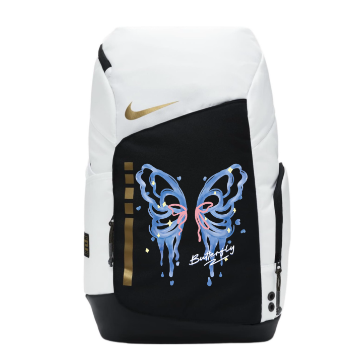Nike Nike Fabric Backpack Regular Unisex Black White Colorway