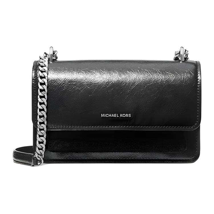 MICHAEL KORS Leather Shoulder Bag Women's Black