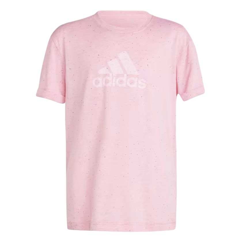 Adidas Adidas Spot Mixed Color Chest Sports Gradient Letter Logo Crew Neck Short Sleeved T Shirt Teenagers