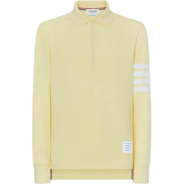 THOM BROWNE Thom Browne 4-Bar long-sleeve polo shirt