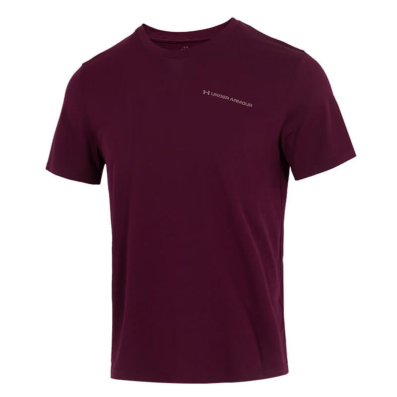 Under Armour T Shirts Men's Dark Chestnut Crew Neck Moderate