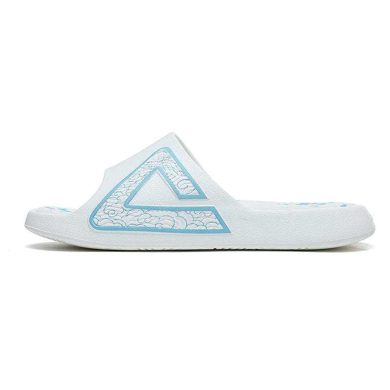 PEAK Taichi 7.0 Slip Resistant Abrasion Resistant Cushioning Slide Slippers Men's White Blue