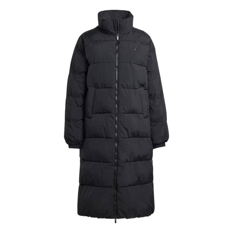 Adidas Originals Adicolor quilted-panel long coat