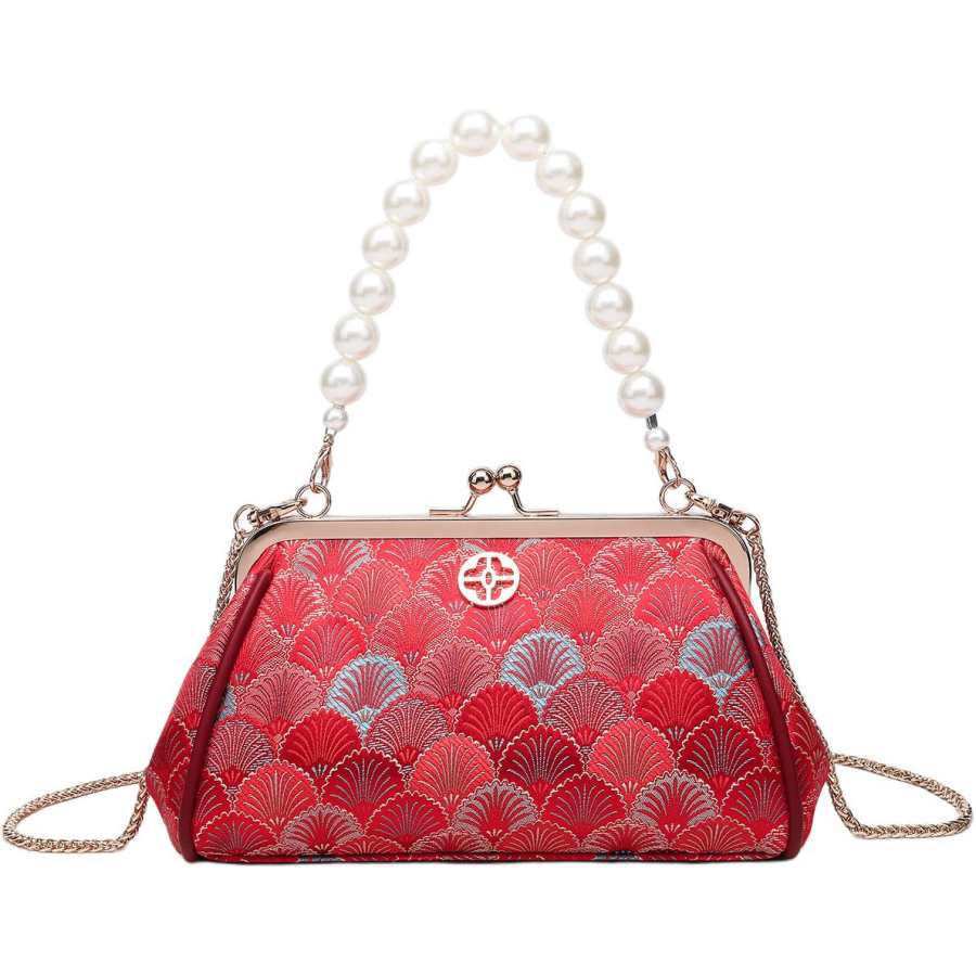 PAYOT Synthetic Leather Handbag Regular Women's Purple Fan Red