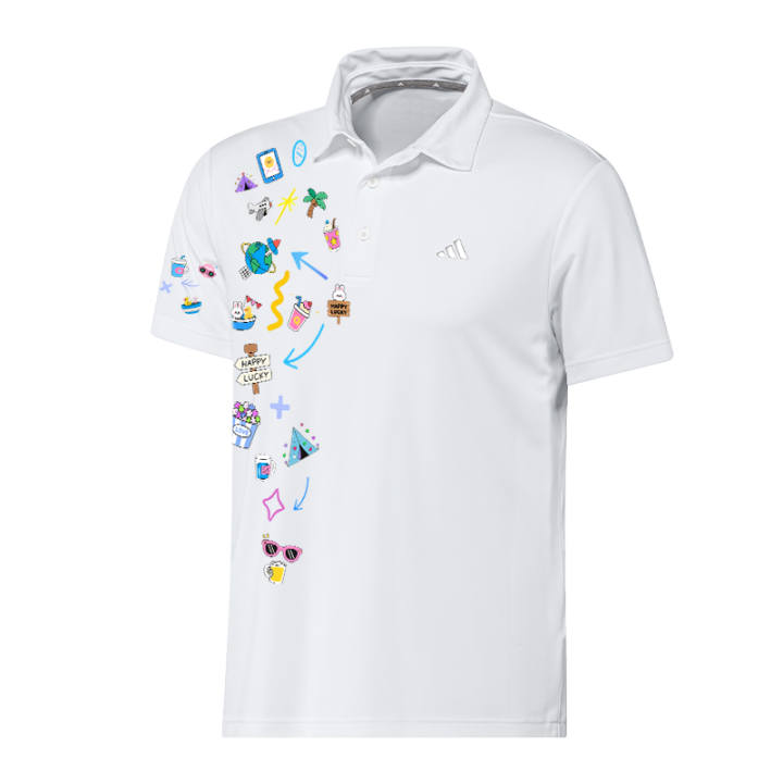 Adidas Adidas Quick Dry Polo Shirt, Short Sleeved Unisex
