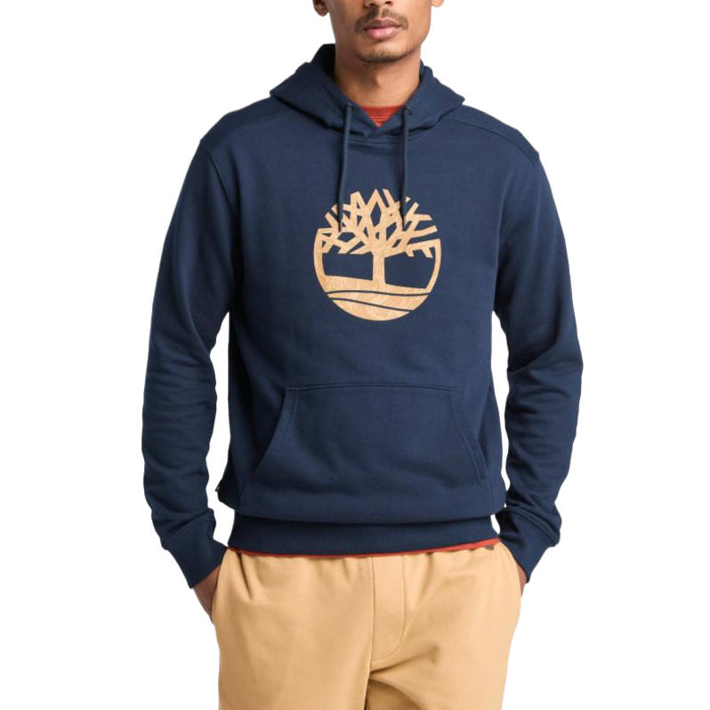 Timberland Sweatshirts Men's Blue Hooded Moderate Regular