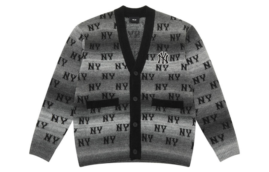 MLB New York Yankees FW25 Knitwear Unisex Dark Charcoal Gray