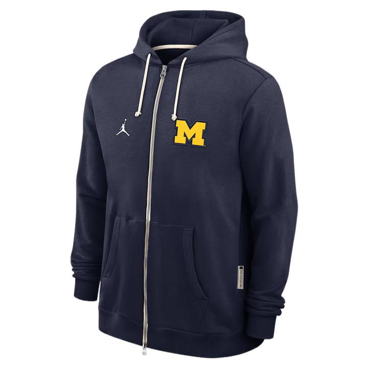 Jordan Jordan Michigan Sideline Men's Jordan Brand Dri-FIT College Full-Zip Hoodie