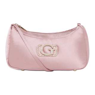 GUESS Fabric Shoulder Bag Medium Women's Pink/Black