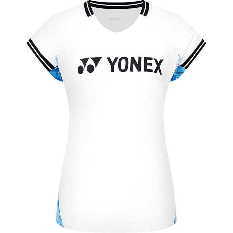 YONEX T Shirts Women's V Neck Moderate Straight Fit