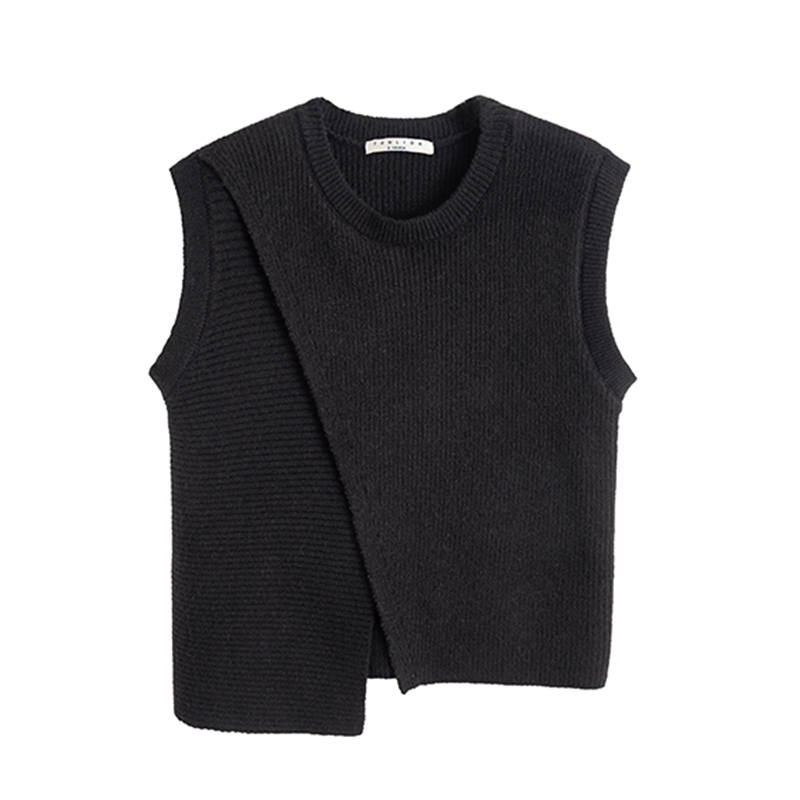 Tonlion Knitwear Women's Black Crew Neck Moderate Other