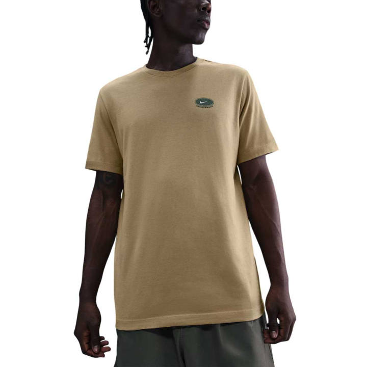Nike Nike Sportswear T Shirts Men's Light Khaki Crew Neck Moderate