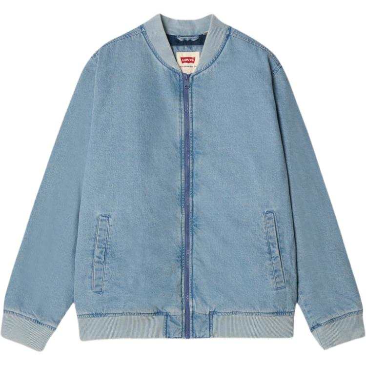 Levis Levis Denim Jackets Men's Light Blue Baseball Collar Moderate