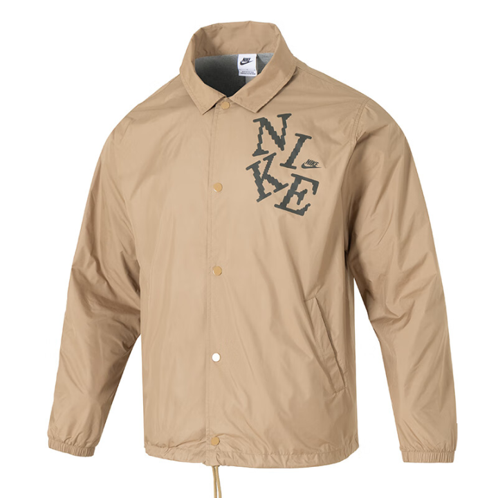 Nike Nike Jackets Men's Khaki Lapel Moderate Other