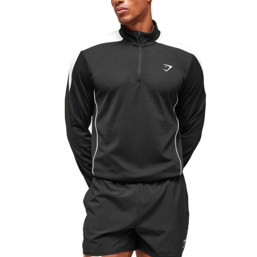 GYMSHARK Jackets Men's Black Turtleneck Moderate Other