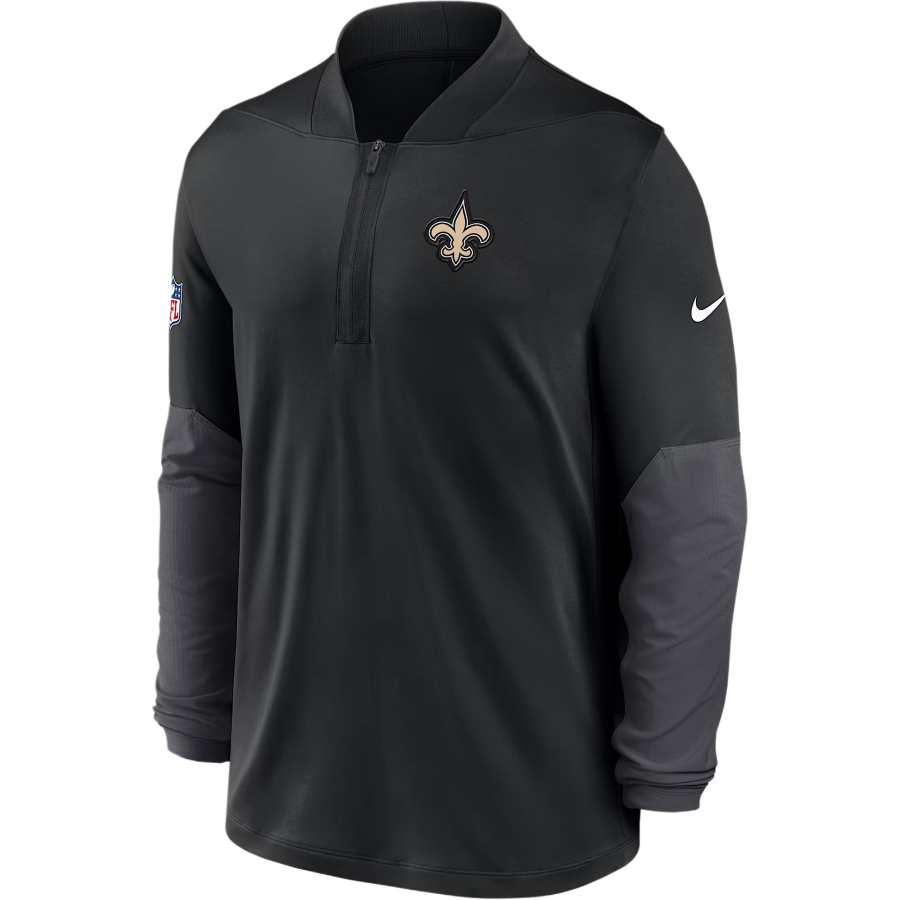 Nike Nike New Orleans Saints Feel The Pressure Men's Nike Dri-FIT Nfl 1/2-Zip Top