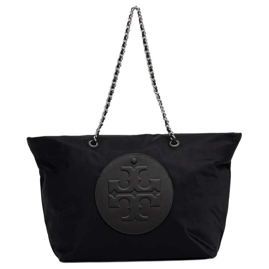 TORY BURCH Ella Fabric Shoulder Bag Large Women's Black