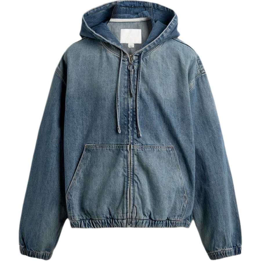 ZARA ZARA Jackets Men's Medium Blue Hooded Moderate Other