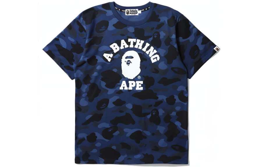 A BATHING APE Bape Color Camo College Tee SS21