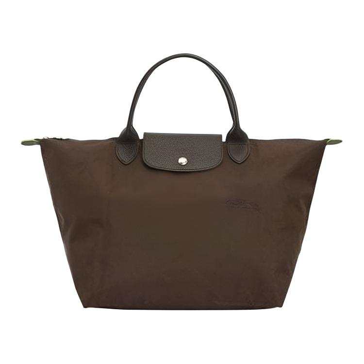 LONGCHAMP LONGCHAMP Le Pliage Green Polyamide Dumpling Bag Handbag Medium Women's Mocha Brown