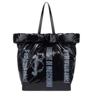 MOSCHINO Nylon Tote Bag, Shopping Bag, Handbag Women's Black