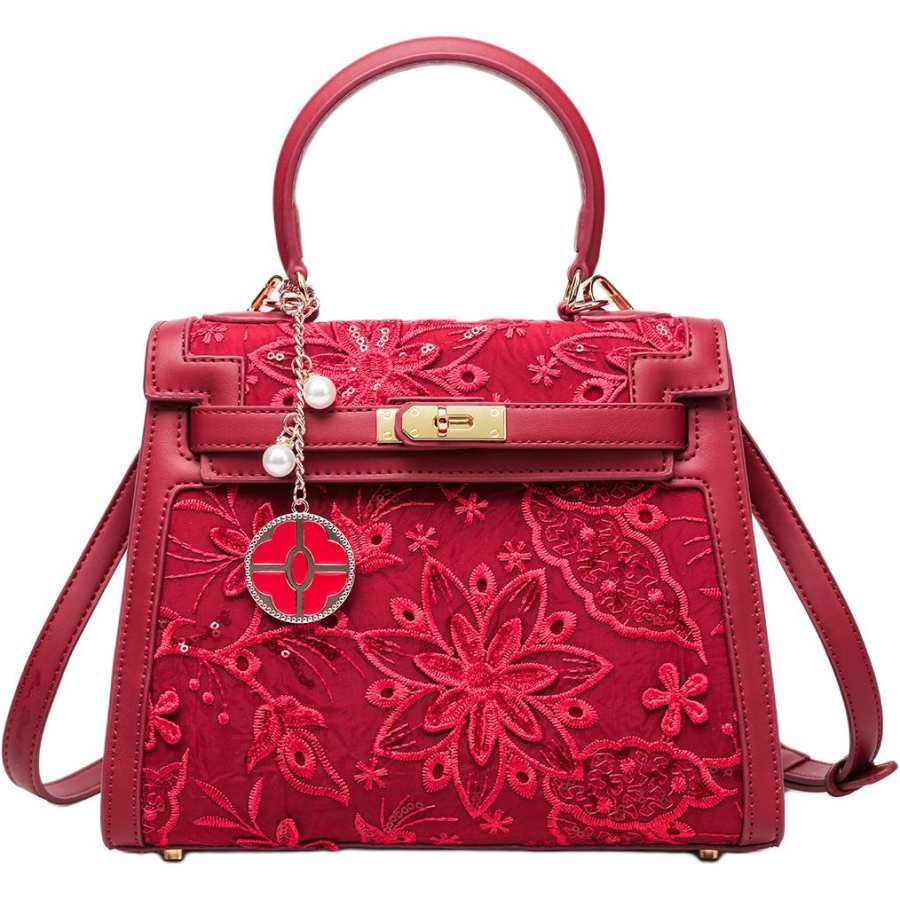 PAYOT Synthetic Leather Shoulder Bag, Crossbody Bag, Handbag Regular Women's Carmine