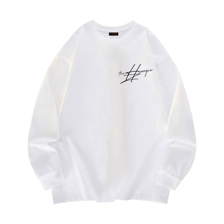 HUANQIU T Shirts Unisex Crew Neck Moderate Heavyweight