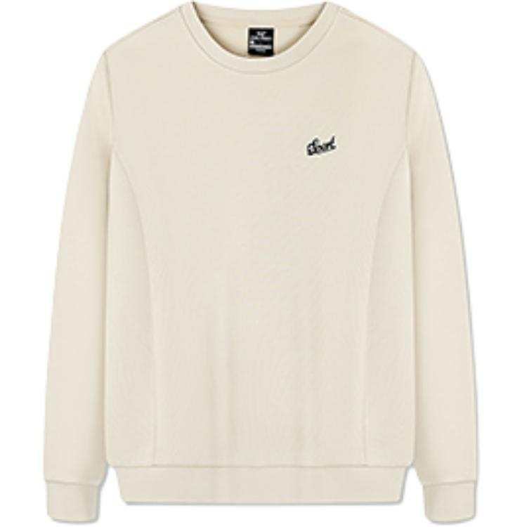 361° Sweatshirts Women's White Pine Wood Color Crew Neck Moderate Regular