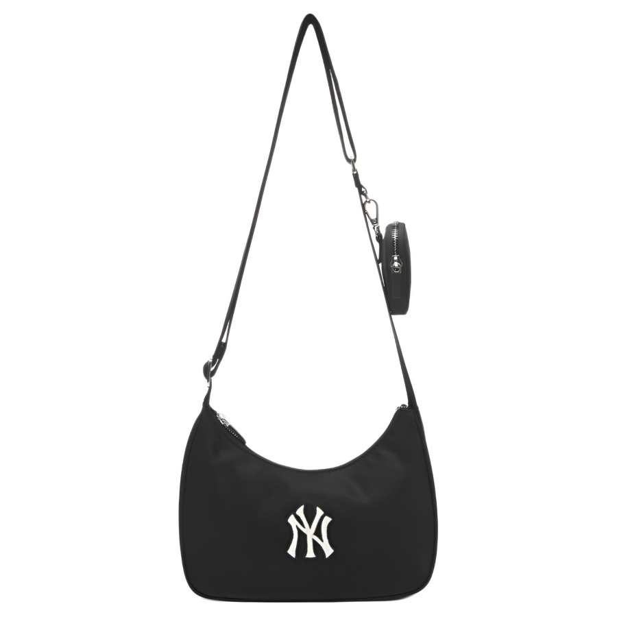 MLB New York Yankees Nylon Shoulder Bag Shoulder Bag Crossbody Bag Unisex Black