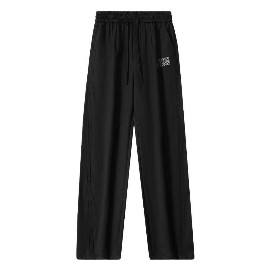 Tonlion Casual Pants Unisex Thin Straight Fit Pants