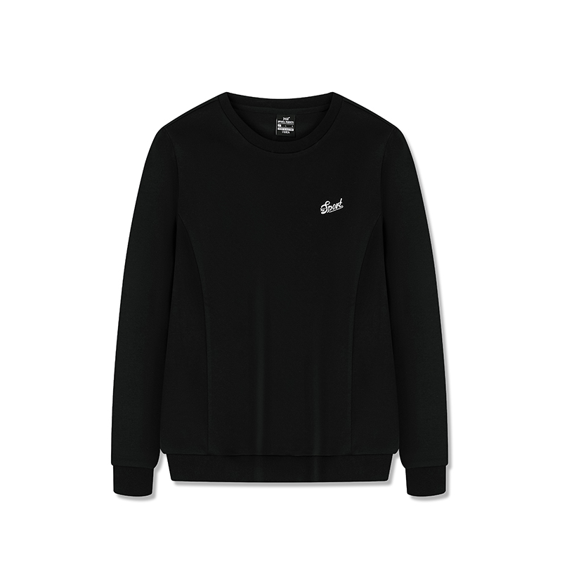 361° Sweatshirts Women's Super Black Crew Neck Moderate Regular