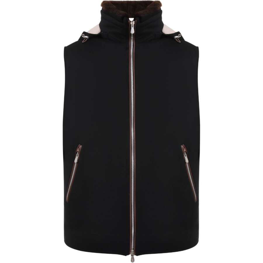 Brunello Cucinelli hooded wool gilet