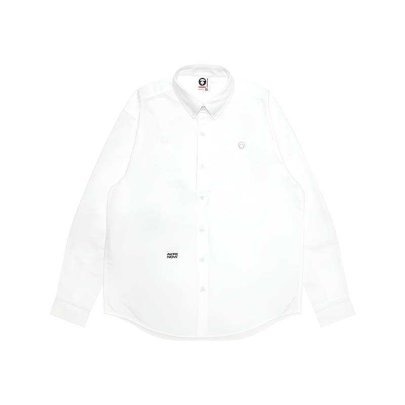 Aape Aape buttoned logo-patch shirt