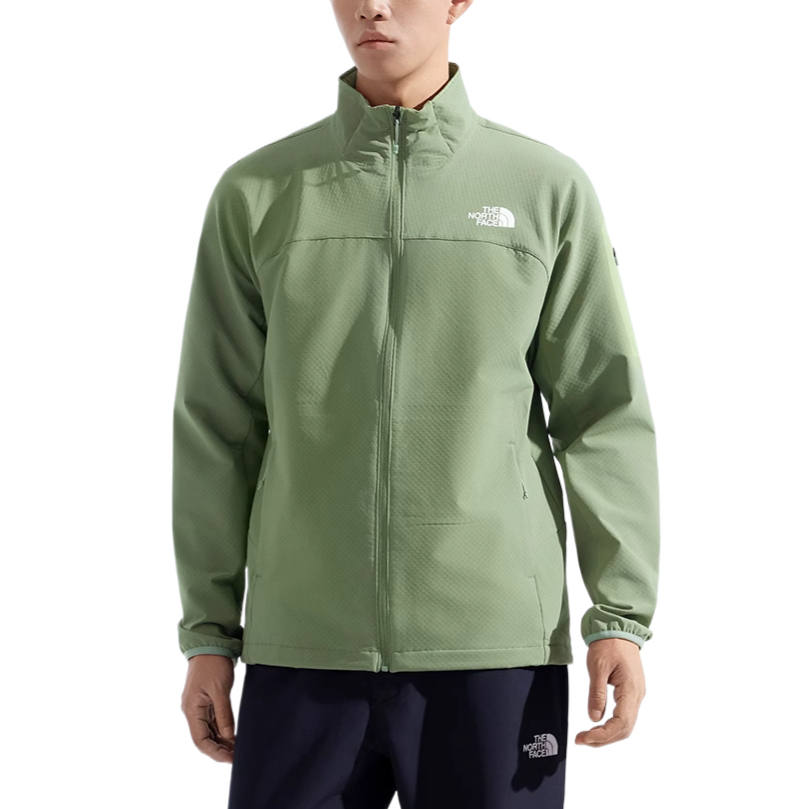 THE NORTH FACE Jackets Men's Green Stand Collar Moderate Other