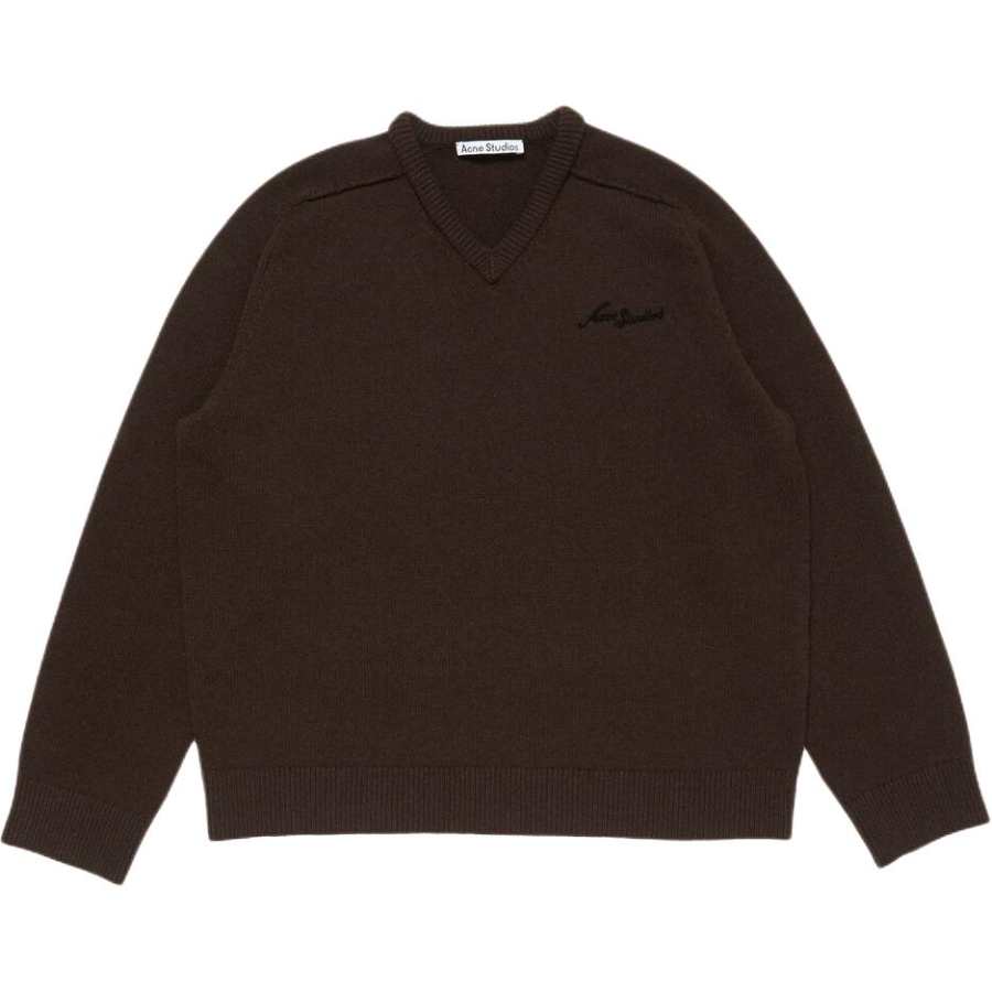 Acne Studios Acne Studios V neck Embroidered Sweater