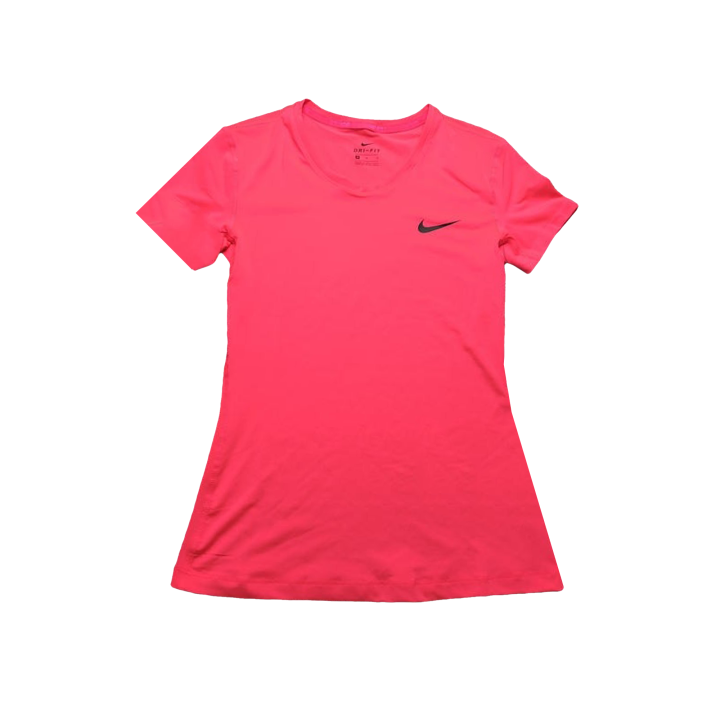 Nike Nike Pro T Shirts Women's Bright Red Crew Neck Moderate