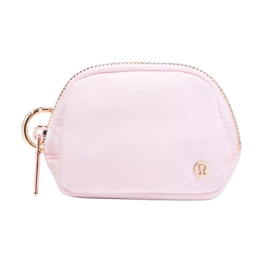 Lululemon Everywhere Nylon Coin Purse Nano Unisex Happiness Pink & Gold