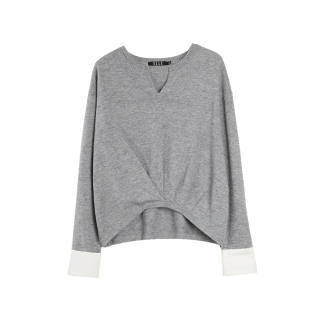 ELLE Sweaters Women's Medium Gray Crew Neck Moderate Other