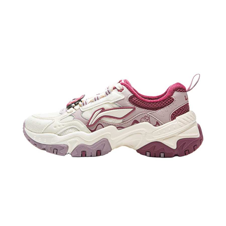 Li-Ning Disney x Li Ning Brown Sugar Slip Resistant, Abrasion Resistant, Lightweight, Thermal Rebound Low top Casual Shoes