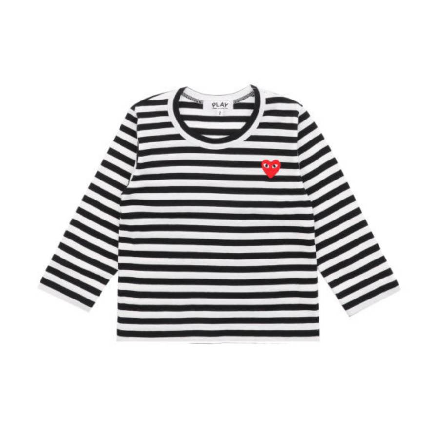 CDG Play Regular Sleeve T Shirt Women's