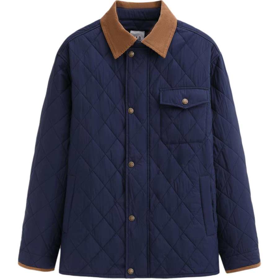 GAP GAP Puffer Jackets Men's Lapel Moderate Quilted Padded Jacket