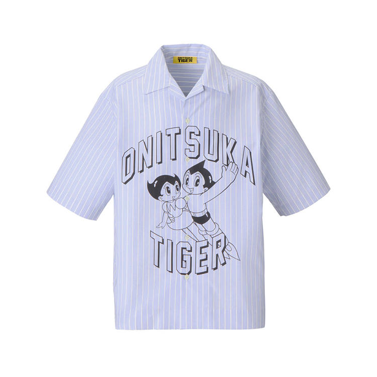 Onitsuka Tiger x Astro Boy Short Sleeved Shirt Unisex Light Blue